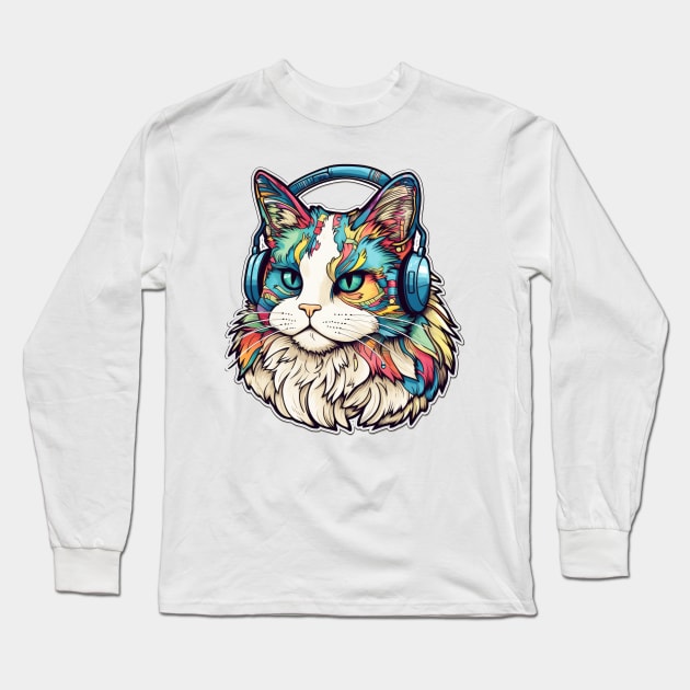 Ragdoll Charm Long Sleeve T-Shirt by SusannesArtShop